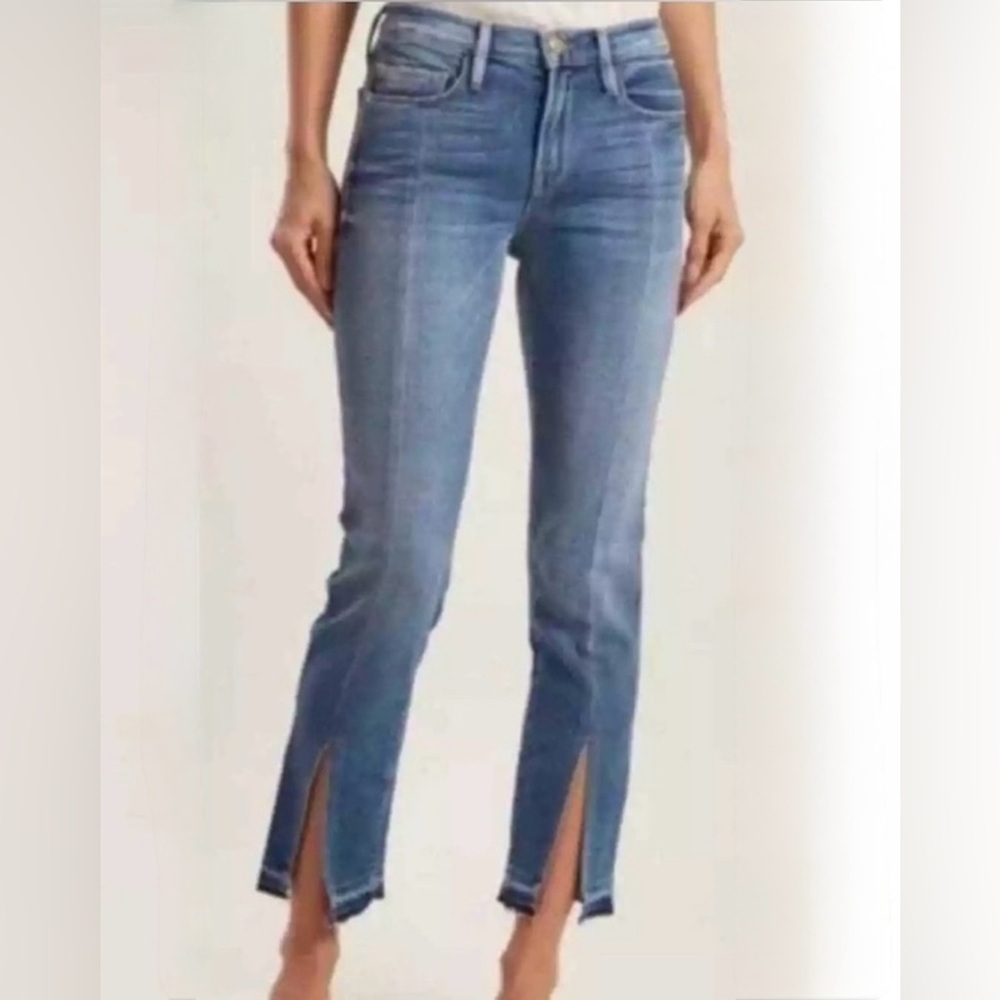 FRAME Denim Jeans Le Nouveau Straight Raw Hem Jeans in Sheffield size 26*
